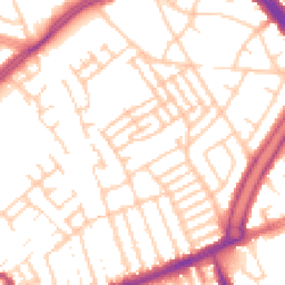 Daytime road noise heatmap for L13 8DL
