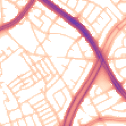 Daytime road noise heatmap for L13 9AH