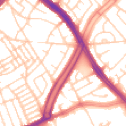 Daytime road noise heatmap for L13 9AL