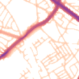 Daytime road noise heatmap for L13 9BE