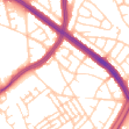 Daytime road noise heatmap for L13 9BL