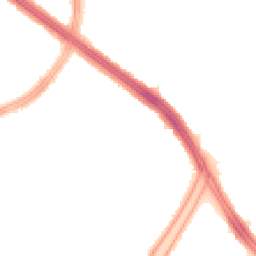 Night-time road noise heatmap for L13 9BN