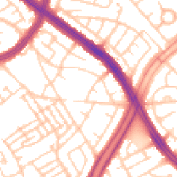 Daytime road noise heatmap for L13 9BT