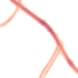 Night-time road noise heatmap for L13 9BT