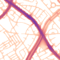 Daytime road noise heatmap for L13 9BU
