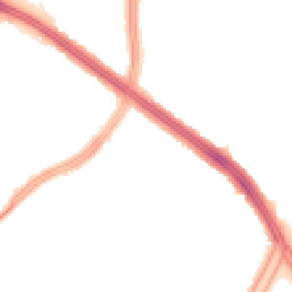 Night-time road noise heatmap for L13 9DA