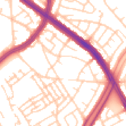 Daytime road noise heatmap for L13 9DD