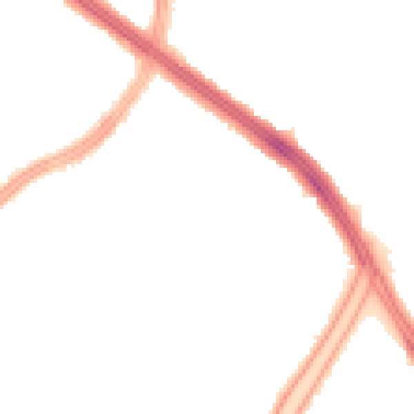Night-time road noise heatmap for L13 9DD