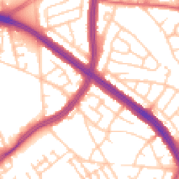 Daytime road noise heatmap for L13 9DP