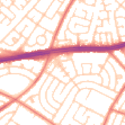 Daytime road noise heatmap for L14 0AB
