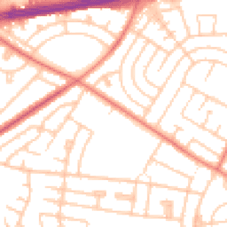 Daytime road noise heatmap for L14 0JB