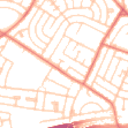 Daytime road noise heatmap for L14 0JE