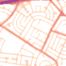 Daytime road noise heatmap for L14 0JR