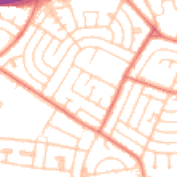 Daytime road noise heatmap for L14 0JS