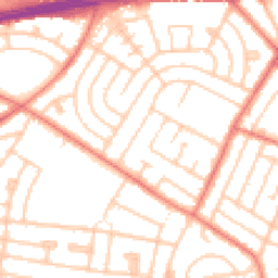 Daytime road noise heatmap for L14 0LQ
