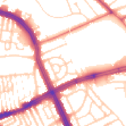 Daytime road noise heatmap for L14 1PD