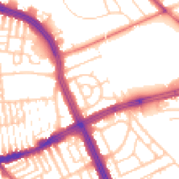 Daytime road noise heatmap for L14 1PL