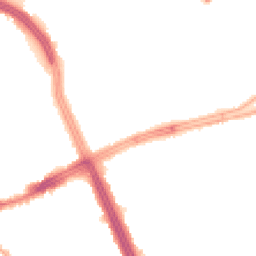 Night-time road noise heatmap for L14 1PP