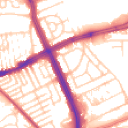Daytime road noise heatmap for L14 1PX