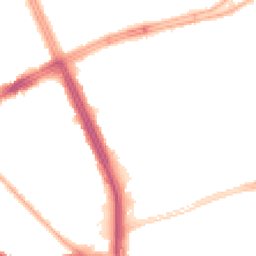 Night-time road noise heatmap for L14 1PY