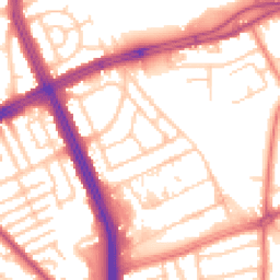 Daytime road noise heatmap for L14 1QD