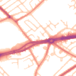 Daytime road noise heatmap for L14 2DA