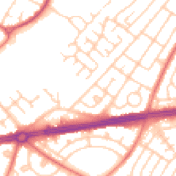 Daytime road noise heatmap for L14 2DG