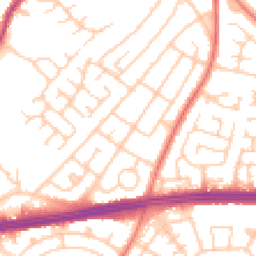 Daytime road noise heatmap for L14 2DP