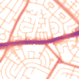 Daytime road noise heatmap for L14 2EN
