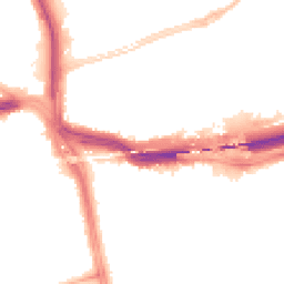 Night-time road noise heatmap for L14 3AB