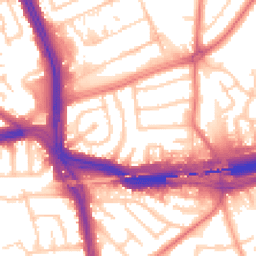 Daytime road noise heatmap for L14 3LN
