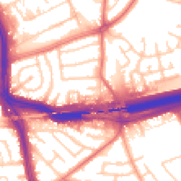 Daytime road noise heatmap for L14 3LT