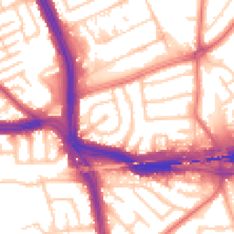 Daytime road noise heatmap for L14 3LY