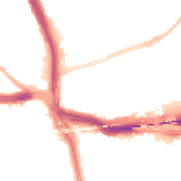 Night-time road noise heatmap for L14 3LY