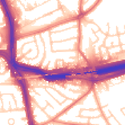 Daytime road noise heatmap for L14 3NB