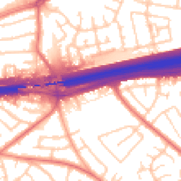 Daytime road noise heatmap for L14 3NP