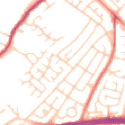 Daytime road noise heatmap for L14 4BE