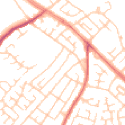 Daytime road noise heatmap for L14 4BH