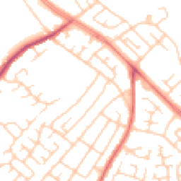 Daytime road noise heatmap for L14 4BN