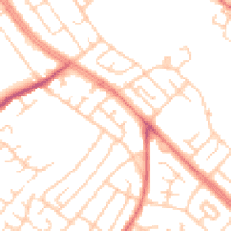 Daytime road noise heatmap for L14 4EE