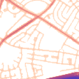 Daytime road noise heatmap for L14 6UB