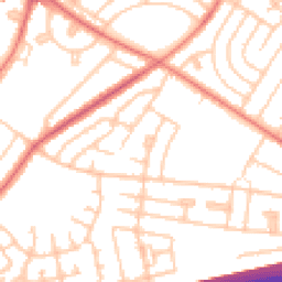 Daytime road noise heatmap for L14 6UG