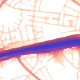 Daytime road noise heatmap for L14 6UU
