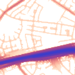 Daytime road noise heatmap for L14 6XB