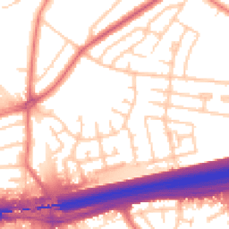 Daytime road noise heatmap for L14 7AF