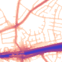 Daytime road noise heatmap for L14 7AQ