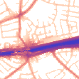 Daytime road noise heatmap for L14 7AW