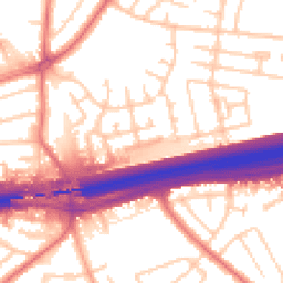 Daytime road noise heatmap for L14 7BB