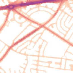 Daytime road noise heatmap for L14 7NP
