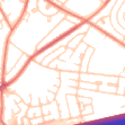 Daytime road noise heatmap for L14 7NS